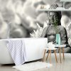 Samolepiaca fototapeta pokojný čiernobiely Budha Samolepiaca fototapeta pokojný čiernobiely Budha