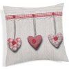Mondo Italia Obliečka na vankúľ Visiace srdiečka červená 40x40 cm Made in Italy Červená 40x40 cm Mondo Italia Obliečka na vankúľ Visiace srdiečka červená 40x40 cm Made in Italy Červená 40x40 cm