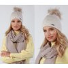 Fashionweek Dámska zimná čiapka s brmbolcom MULTICOLOR ZIZI-P8 Farba: Béžový, Veľkosť: Universal Fashionweek Dámska zimná čiapka s brmbolcom MULTICOLOR ZIZI-P8 Farba: Béžový, Veľkosť: Universal