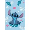 JERRY FABRICS Fleece deka Lilo and Stitch Blue Polyester, 100/150 cm JERRY FABRICS Fleece deka Lilo and Stitch Blue Polyester, 100/150 cm