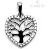 ADANITO BRP0795S - Zlatý přívěsek strom života v srdíčku se zirkony z bieleho zlata 1.25 g ADANITO BRP0795S - Zlatý přívěsek strom života v srdíčku se zirkony z bieleho zlata 1.25 g
