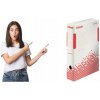 Esselte Speedbox archívný box bielo červený 80 mm