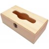 Drevená krabička - zásobník na servítky - s uzamykaním Drevená krabička - zásobník na servítky - s uzamykaním
