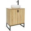 Kúpeľňová skrinka s umývadlom Ceramia Easy 60x73x36 cm svetlý dub lesk EASYUMDB5 Kúpeľňová skrinka s umývadlom Ceramia Easy 60x73x36 cm svetlý dub lesk EASYUMDB5