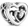 Charms Pandora - Prepletené srdcia 790800C00 Charms Pandora - Prepletené srdcia 790800C00
