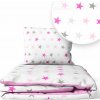 2-dielne Hviezdičky ružové, obliečky do postieľky, Ankras, Rozmer 135x100 2-dielne Hviezdičky ružové, obliečky do postieľky, Ankras, Rozmer 135x100
