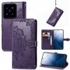 Peňaženkové kožené puzdro Mandala Flower na Xiaomi 14 - Fialová Peňaženkové kožené puzdro Mandala Flower na Xiaomi 14 - Fialová