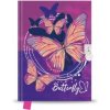 Pamätník 14x18 cm, 80 list. čistý so zámkom - Butterfly Pamätník 14x18 cm, 80 list. čistý so zámkom - Butterfly