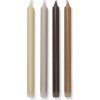 Ferm Living Sviečky Pure Candles, set 4 ks – zemitý mix Ferm Living Sviečky Pure Candles, set 4 ks – zemitý mix