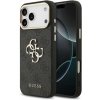 Guess PU Leather 4G Metal Logo Gold Frame Zadní Kryt pro iPhone 17 Pro Max Black Guess PU Leather 4G Metal Logo Gold Frame Zadní Kryt pro iPhone 17 Pro Max Black