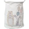 Textilomanie Kôš na hračky a bielizeň s potlačou BEAR 35x45 cm, biely Textilomanie Kôš na hračky a bielizeň s potlačou BEAR 35x45 cm, biely