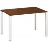 kancelársky stôl Alfa 200, 120 x 80 x 74,2 cm, rovné prevedení, dezén orech, RAL9010 kancelársky stôl Alfa 200, 120 x 80 x 74,2 cm, rovné prevedení, dezén orech, RAL9010