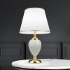 Orion Stolná lampa Ovum, biela/zlatá farba, výška 48 cm, keramika/chintz - LA 4-1229 gold Orion Stolná lampa Ovum, biela/zlatá farba, výška 48 cm, keramika/chintz - LA 4-1229 gold