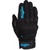 Dámske rukavice na motocykel Furygan Jet D3O čierno-tyrkysové Veľkosť: XS