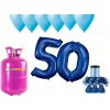 HeliumKing Hélium párty set na 50. narodeniny s modrými balónmi HeliumKing Hélium párty set na 50. narodeniny s modrými balónmi
