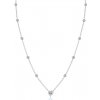Mabell Dámsky strieborný náhrdelník SK221PSS2049N-LB-WHITEC45