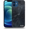 Picasee silikónové Apple iPhone 12 - Black marble čierne