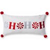 Zamatový dekoračný vankúš s vianočným motívom 60x30 cm Ho Ho Ho – Catherine Lansfield Zamatový dekoračný vankúš s vianočným motívom 60x30 cm Ho Ho Ho – Catherine Lansfield