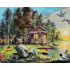 Zuty – Maľovanie podľa čísel – Muž so psami chytajúcimi ryby pri jazere, chata, kačice a jeleň (D. Rusty Rust), 40 × 50 cm, plátno + rám 8596530183532 Zuty – Maľovanie podľa čísel – Muž so psami chytajúcimi ryby pri jazere, chata, kačice a jeleň (D. Rusty Rust), 40 × 50 cm, plátno + rám 8596530183532