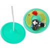 Lean-toys Detská záhradná hojdačka s okrúhlou doskou 423 zelená
