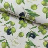Ľan digital dekoračný - Olivy na režnom Ľan digital dekoračný - Olivy na režnom