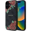 Guess PU Leather 4G Roses MagSafe Zadní Kryt pro iPhone 16 Black Guess PU Leather 4G Roses MagSafe Zadní Kryt pro iPhone 16 Black