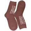 Dámske bordové termo ponožky Cozy-Pattern Dámske bordové termo ponožky Cozy-Pattern