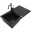 MEXEN/S MEXEN/S - Cesar granitový drez 1-miska s odkvapkávačom vrátane batérie Carla, čierna 6514-77-670700-70-B MEXEN/S MEXEN/S - Cesar granitový drez 1-miska s odkvapkávačom vrátane batérie Carla, čierna 6514-77-670700-70-B
