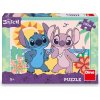 Puzzle pro děti Dino 100 XL dílků Stitch na pláži Puzzle pro děti Dino 100 XL dílků Stitch na pláži