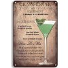 Ceduľa Drink Grasshopper - Vintage style 30cm x 20cm Plechová tabuľa Ceduľa Drink Grasshopper - Vintage style 30cm x 20cm Plechová tabuľa