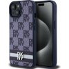 DKNY PU Leather Checkered Pattern and Stripe Zadní pro iPhone 15 Blue DKHCP15SPCPTSSB DKNY PU Leather Checkered Pattern and Stripe Zadní pro iPhone 15 Blue DKHCP15SPCPTSSB