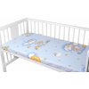 Baby Nellys Prestieradlo bavlna Premium Medvedík na rebríku modré 70x140 Baby Nellys Prestieradlo bavlna Premium Medvedík na rebríku modré 70x140