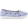 Oldcom Dámske espadrilky ESPADRILKY PRINT fialová biela