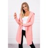 Dámsky kardigán s kapucňou MI8928 marhuľový Dámsky kardigán s kapucňou MI8928 marhuľový