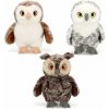 KEEL TOYS Keeleco Sova 18 cm 3 druhy - bílo-šedá KEEL TOYS Keeleco Sova 18 cm 3 druhy - bílo-šedá