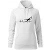 Ekg futbal brankár - Mikina dámská Cape s kapucí - S ( Biela ) Ekg futbal brankár - Mikina dámská Cape s kapucí - S ( Biela )