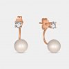 Amawell Náušnice z ružového zlata s perlami - Magnolia 2001379750006 Amawell Náušnice z ružového zlata s perlami - Magnolia 2001379750006