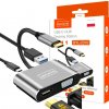 ADAPTÉR HUB USB-C 4W1 Adaptér HDMI 4K VGA USB Zenwire BYL-2310 ADAPTÉR HUB USB-C 4W1 Adaptér HDMI 4K VGA USB Zenwire BYL-2310
