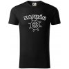 Kapitán kormidlo - Tričko z organickej bavlny - M ( Čierna ) Kapitán kormidlo - Tričko z organickej bavlny - M ( Čierna )