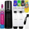 Výrobník sódy SodaStream Terra čierny + 2 fľaše 1000 ml + 4 sirupy Výrobník sódy SodaStream Terra čierny + 2 fľaše 1000 ml + 4 sirupy