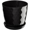 Kvetináč plast čierny Kadax 20 cm x 20 cm x 19 cm Kvetináč plast čierny Kadax 20 cm x 20 cm x 19 cm