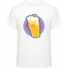 Premium Tričko - Motív - Pivo so smrtkou 2 - Biela - L - Pánske Premium Tričko - Motív - Pivo so smrtkou 2 - Biela - L - Pánske