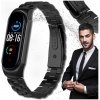 Náramok pre Xiaomi Mi Band 5/6, remienok, čierny, oceľový, elegantný, luxusný Náramok pre Xiaomi Mi Band 5/6, remienok, čierny, oceľový, elegantný, luxusný