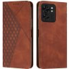 Peňaženkové kožené puzdro Diamond Splicing na Motorola Edge 40 - Hnedá Peňaženkové kožené puzdro Diamond Splicing na Motorola Edge 40 - Hnedá