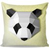 INSPIO Obliečka na vankúš - Panda 40x40 zvieratá čierna, zelená, sivá INSPIO Obliečka na vankúš - Panda 40x40 zvieratá čierna, zelená, sivá