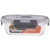 RAVI Sklenená nádoba na potraviny SCANDI 370ml s vrchnákom RAVI Sklenená nádoba na potraviny SCANDI 370ml s vrchnákom