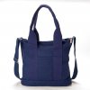 dámska plátená kabelka tmavo modrá