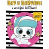 Bav sa farbami s veselými mačičkami
