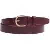 Špongr dámsky kožený opasok 3014 vínový