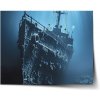 Sablio Plagát Vrak lode na dne mora - 90x60 cm Sablio Plagát Vrak lode na dne mora - 90x60 cm